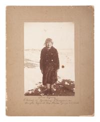 [NATIVE AMERICANS]. A group of 10 photographs of the Custer Battlefield and Crow Indians, incl. Chief "Two Moons" and "Curly."