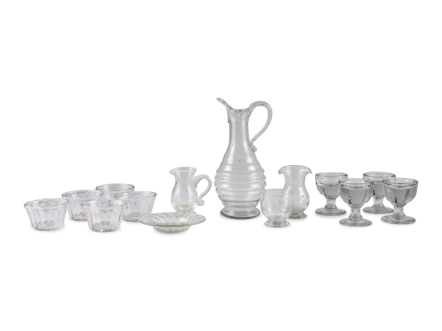 A Group of Blown Glass Table Articles