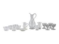 A Group of Blown Glass Table Articles