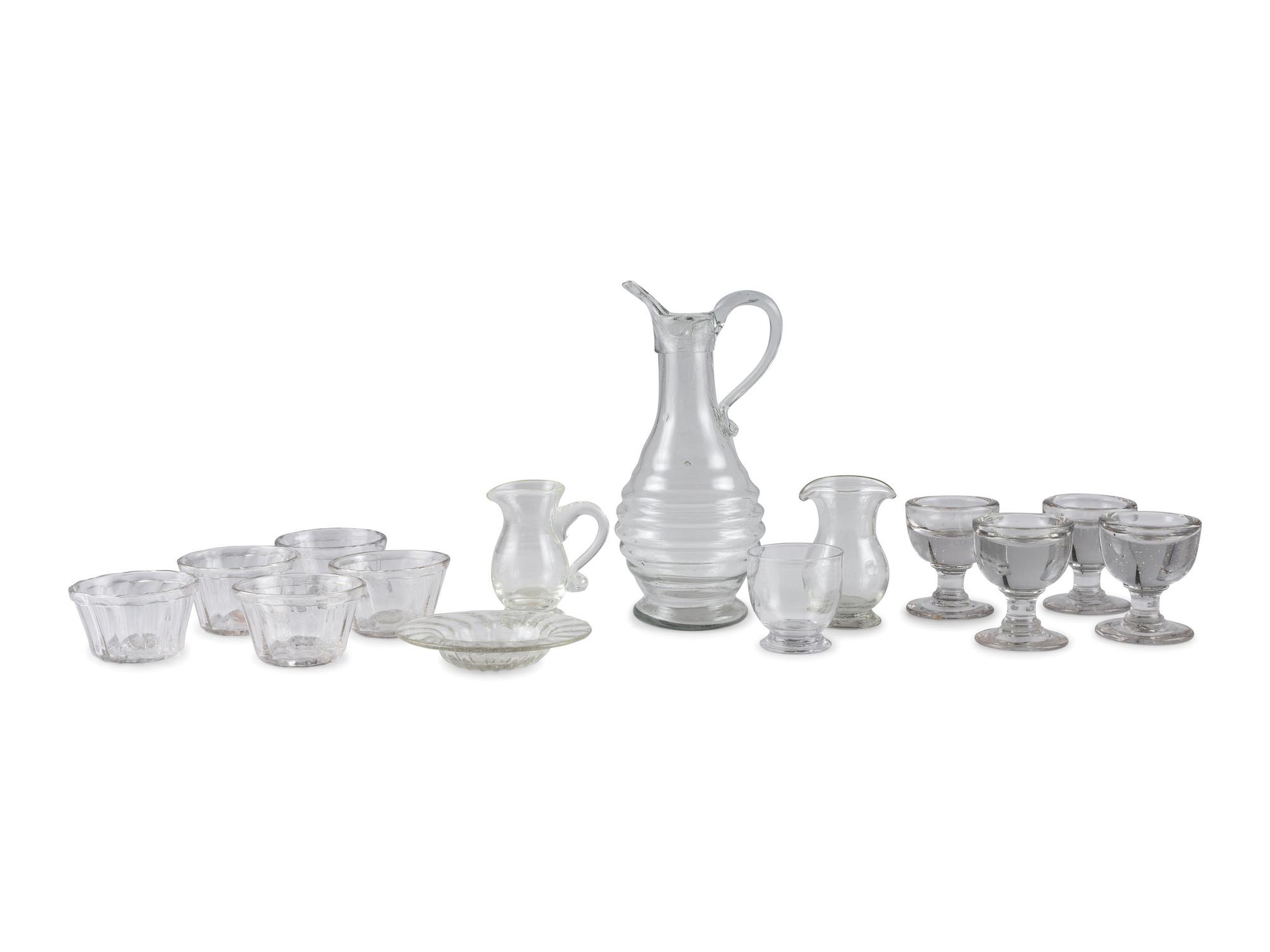 A Group of Blown Glass Table Articles