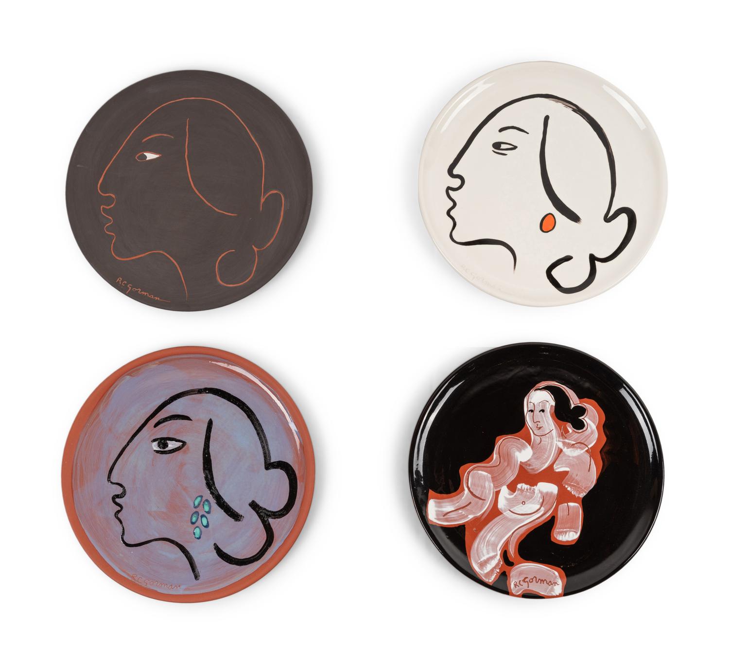 A Group of Four Plates
