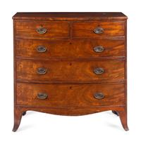 A Regency Mahogany Bowfront Chest of Drawers