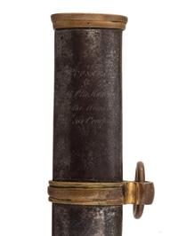 [CIVIL WAR]. Imported US Model 1840 Cavalry Officer’s saber presented to Captain Otto Harhaus, 2nd New York Volunteer Cavalry, who commanded the Regiment at Gettysburg.
