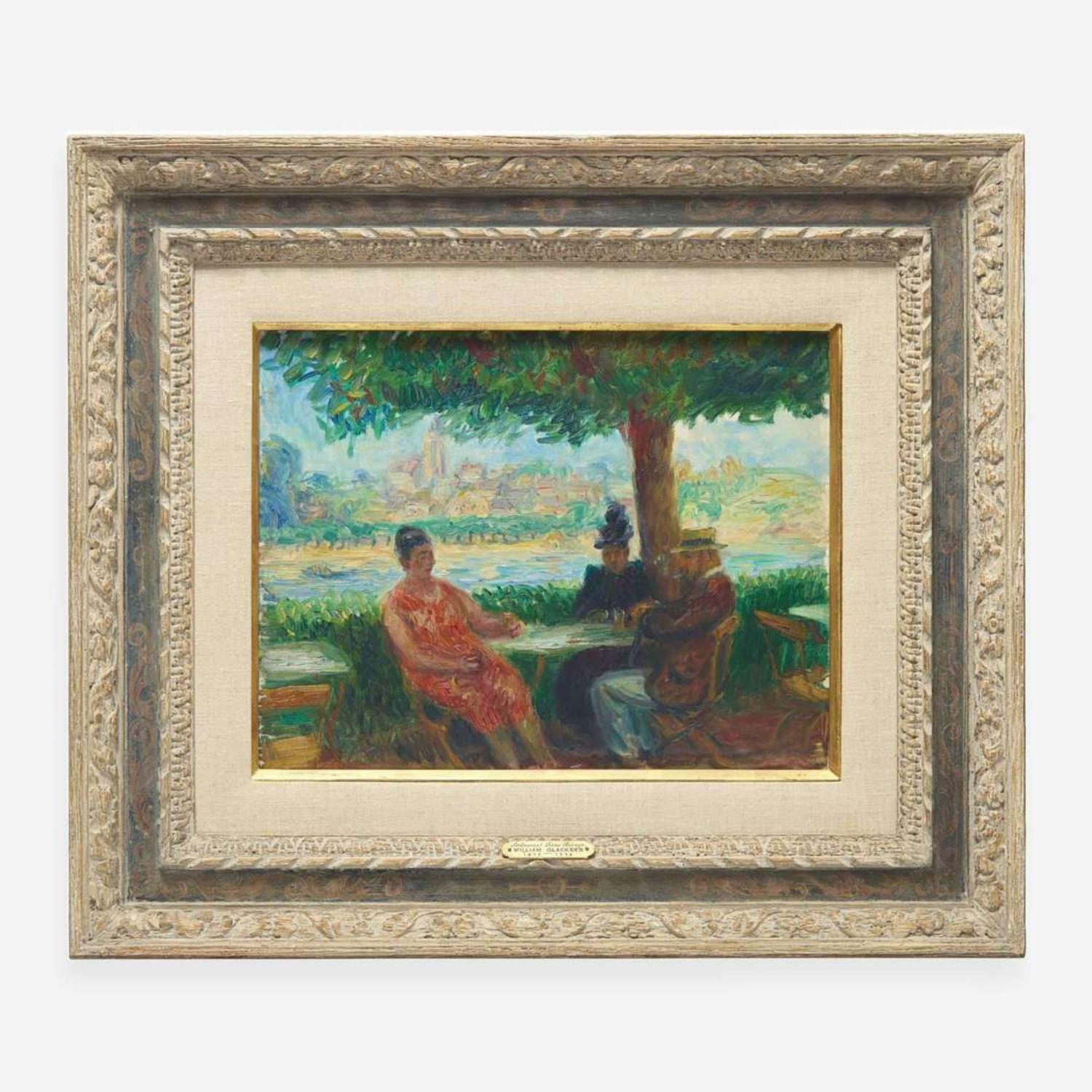 William Glackens (American, 1870–1938) Restaurant Beau Rivage à Sannois