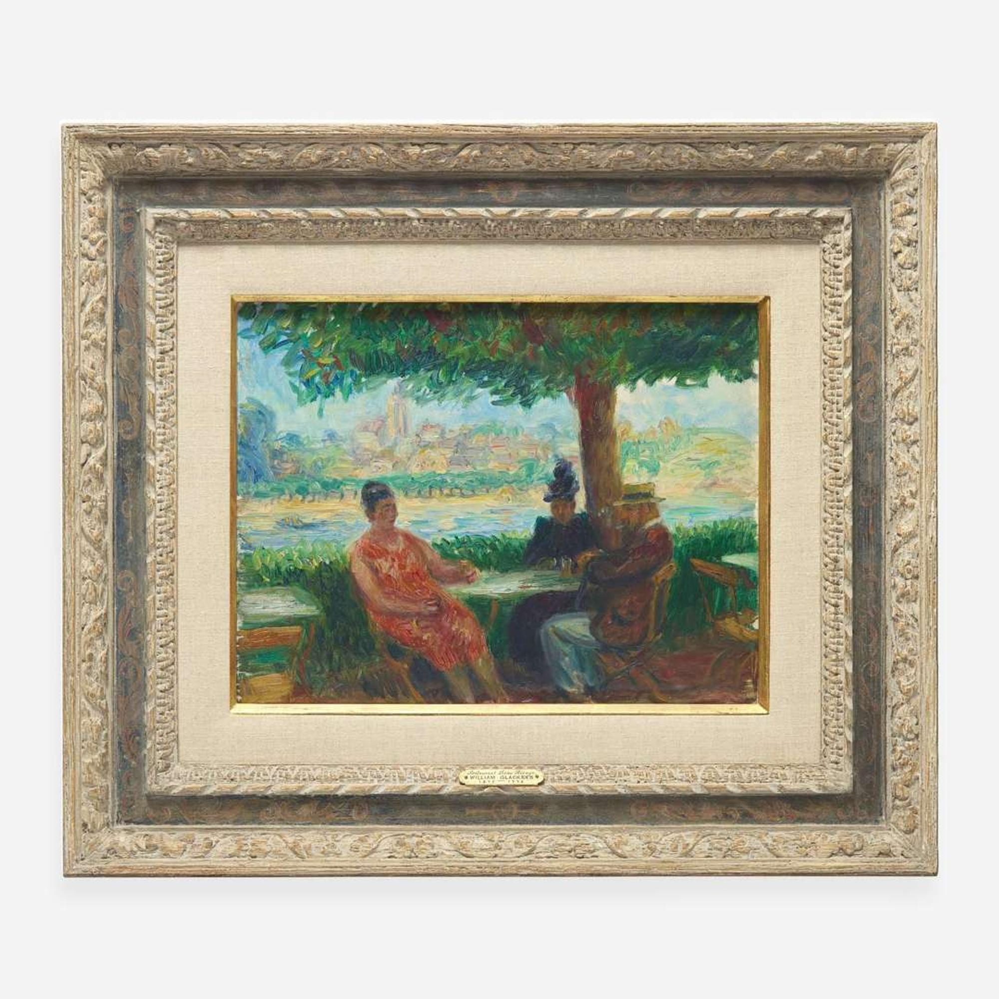 William Glackens (American, 1870–1938) Restaurant Beau Rivage à Sannois