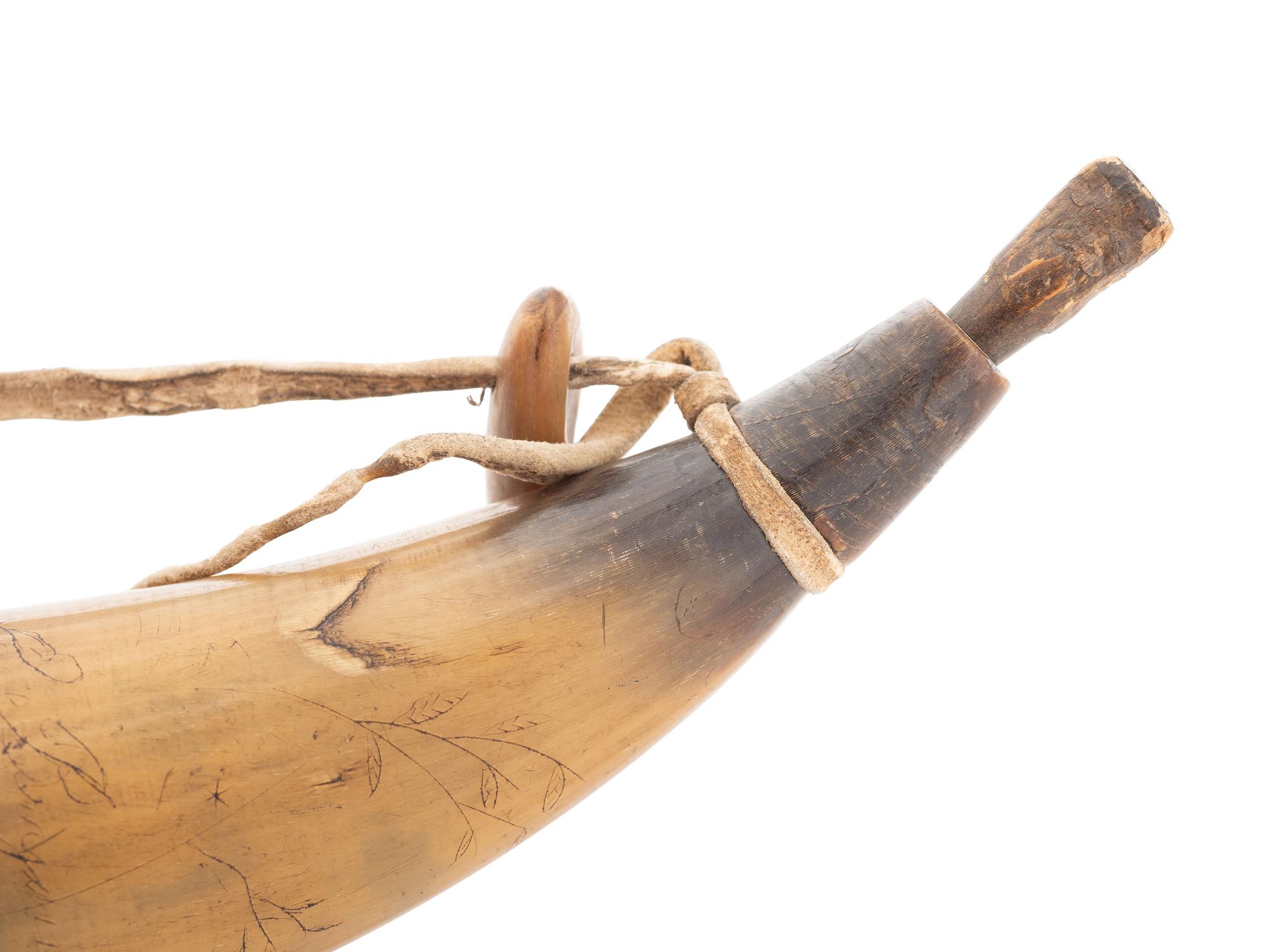Pair of Early Mexican or Southwestern Powder Horns