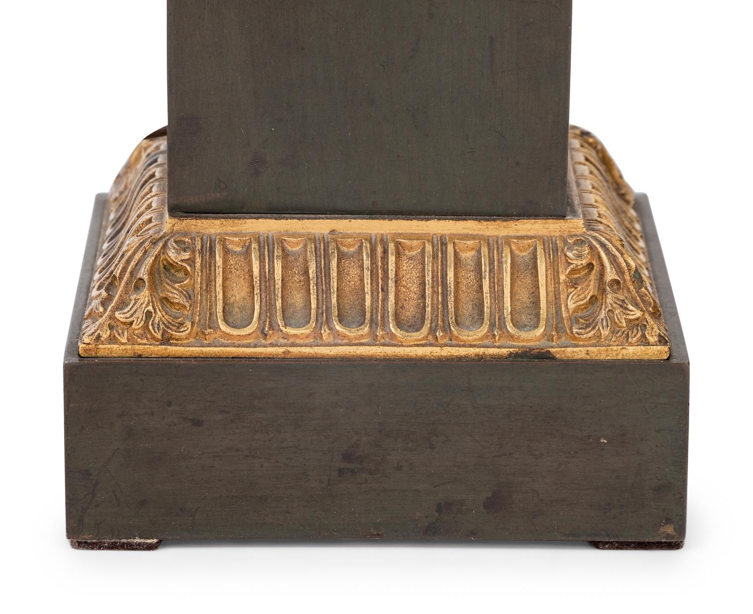 A Pair of Neoclassical Bronze Table Lamps