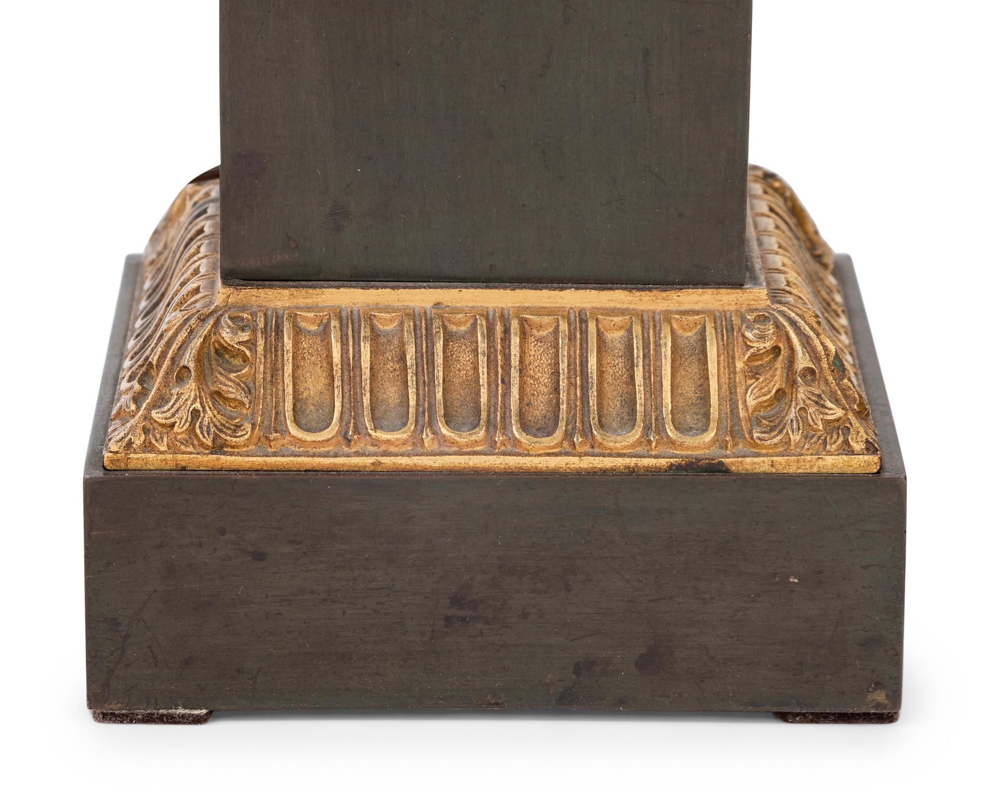 A Pair of Neoclassical Bronze Table Lamps