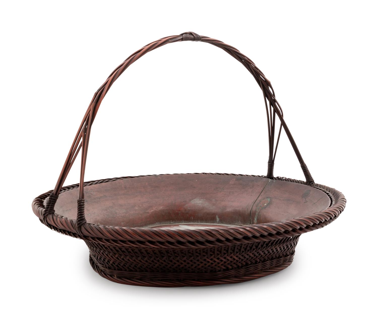 A Bamboo Flower Arranging Basket