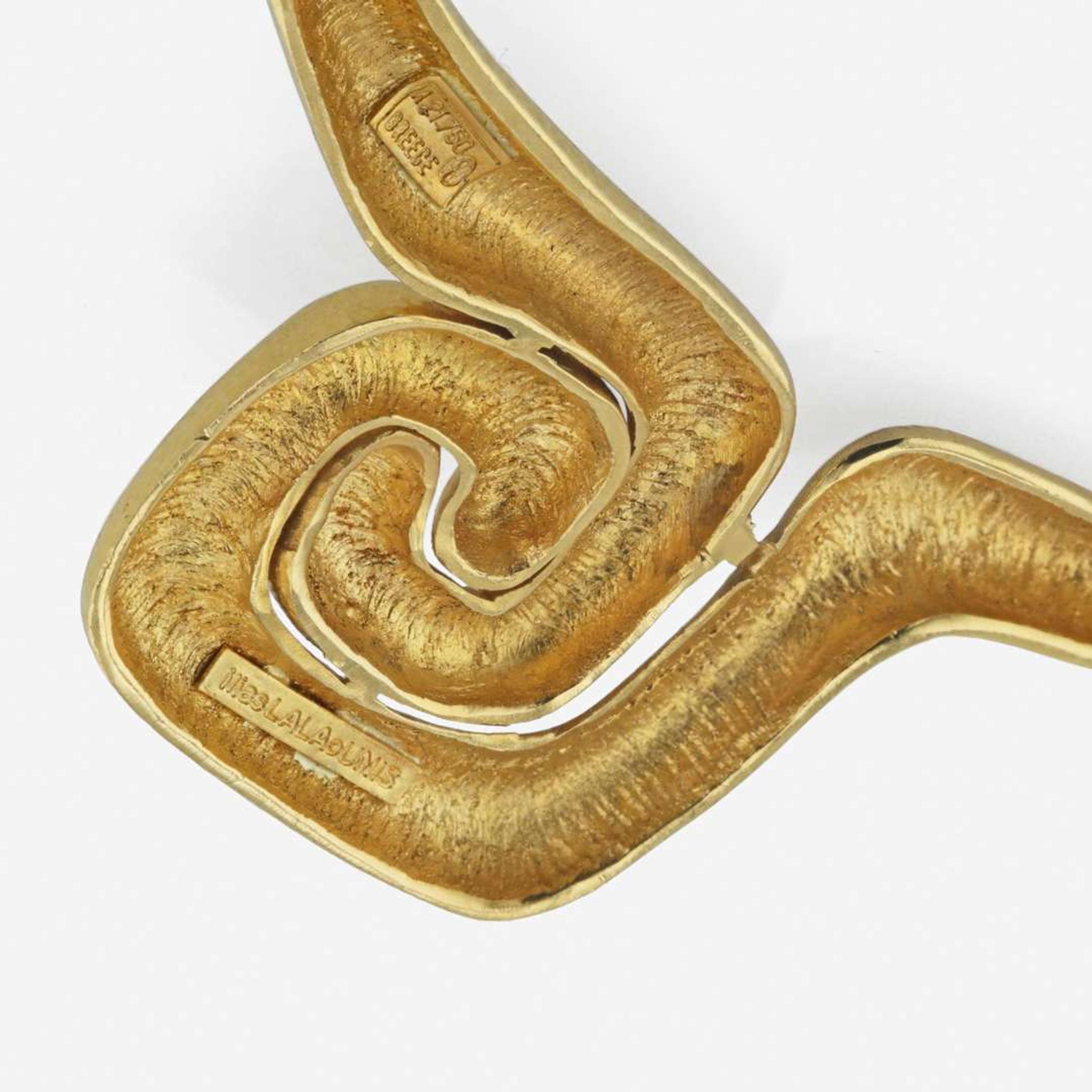 18K yellow gold necklace and ring, ilias LaLaounis