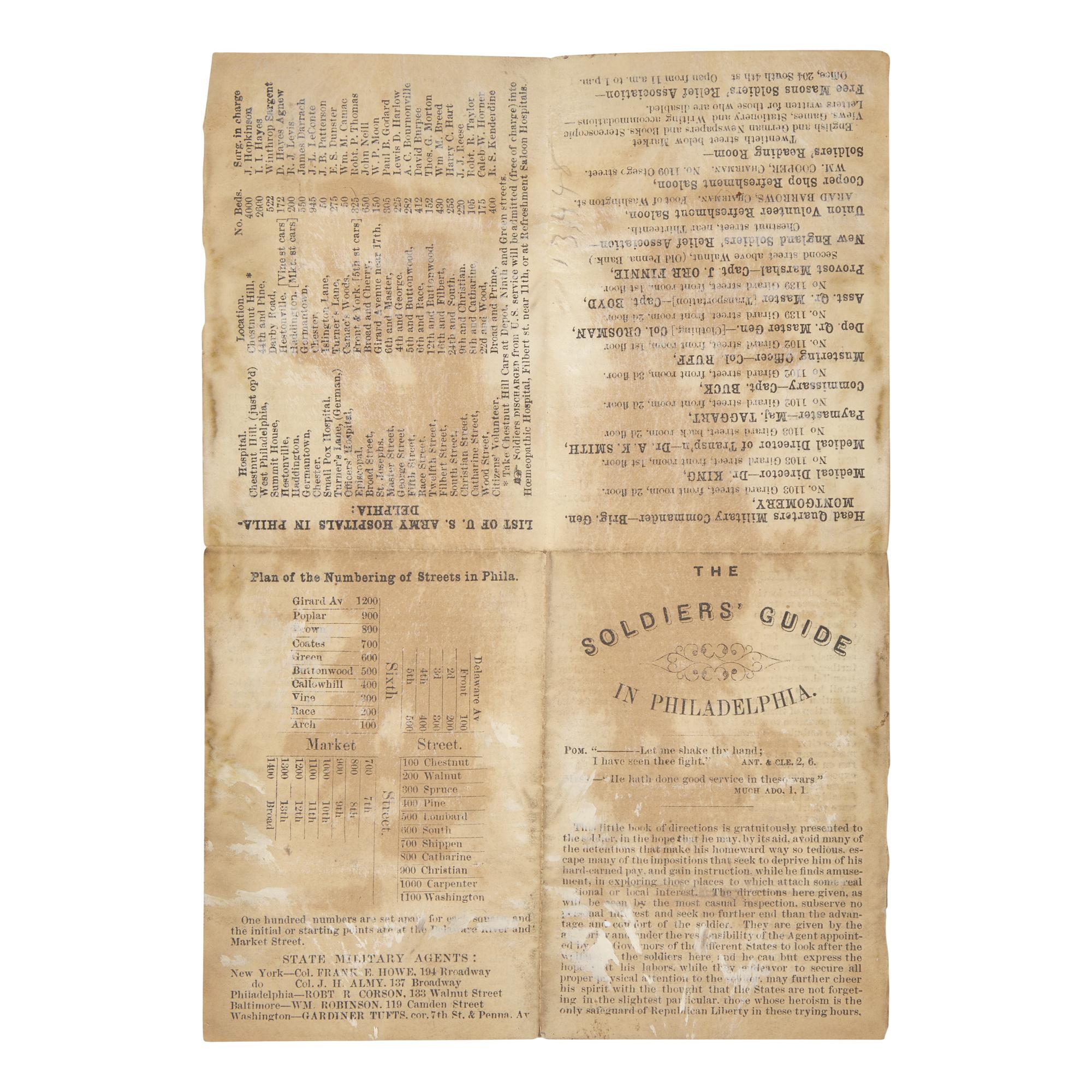 [Civil War] The Soldiers' Guide in Philadelphia