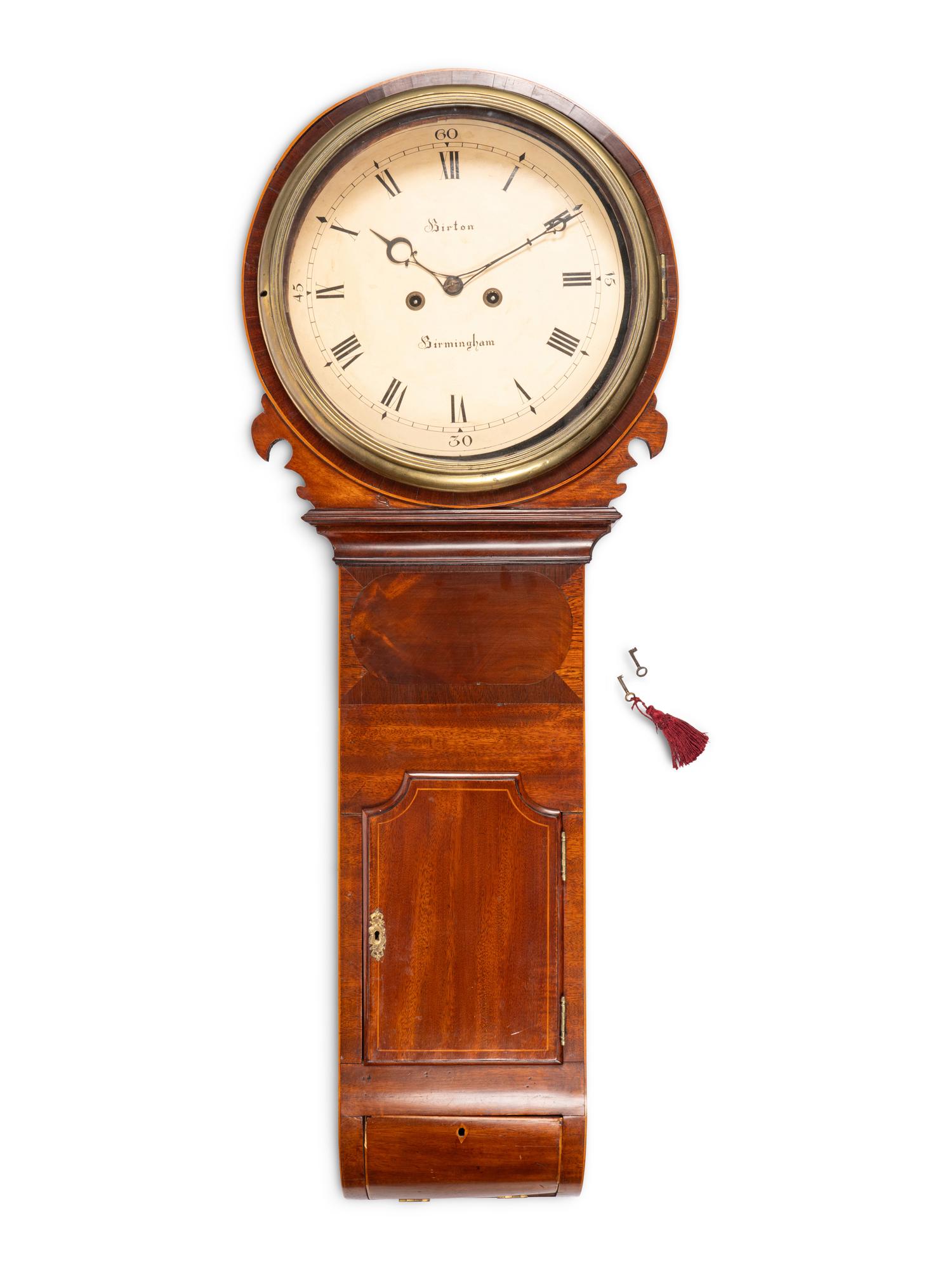 An English Mahogany Wall Clock