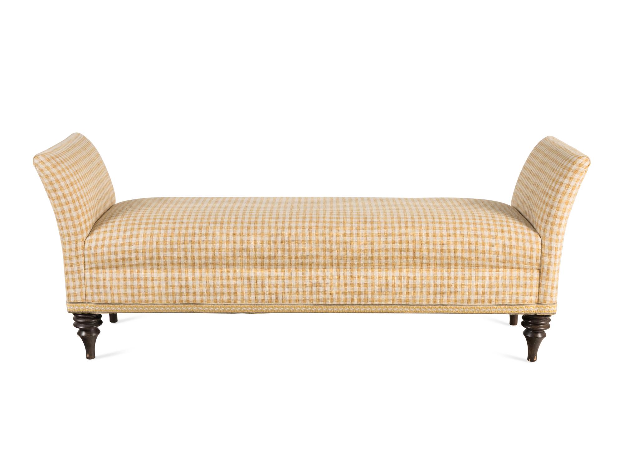 An Upholstered Window Bench