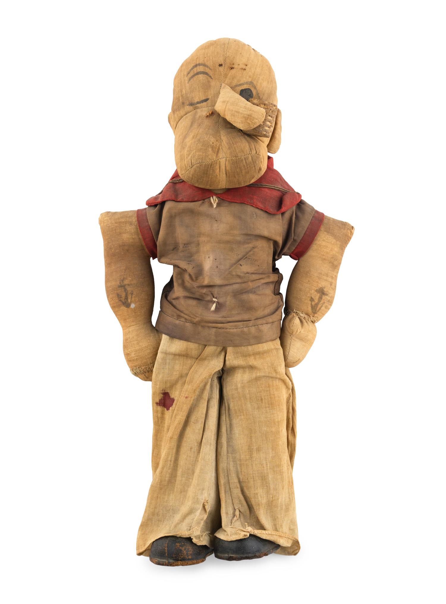 A Stuffed Popeye Figure