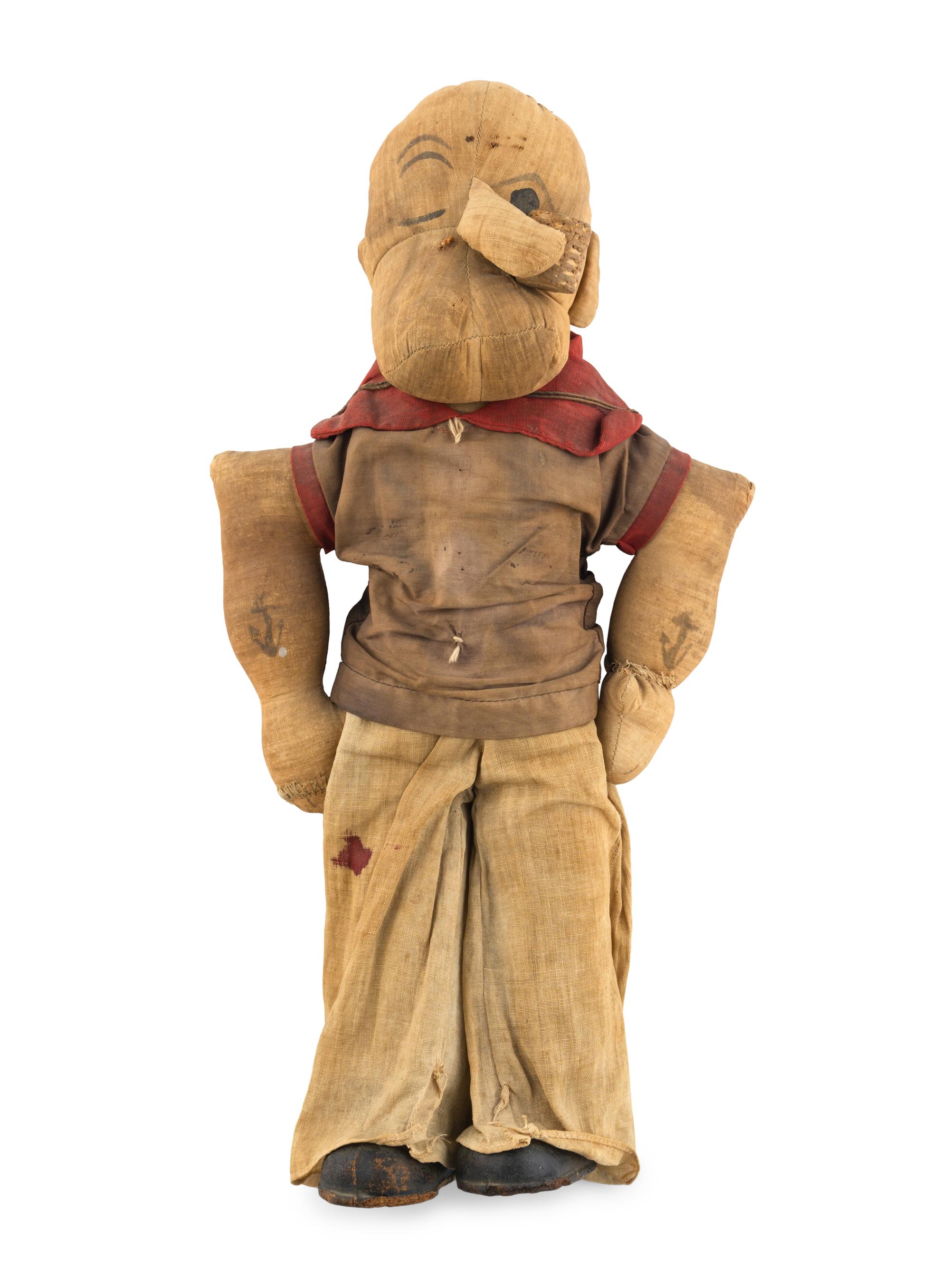 A Stuffed Popeye Figure