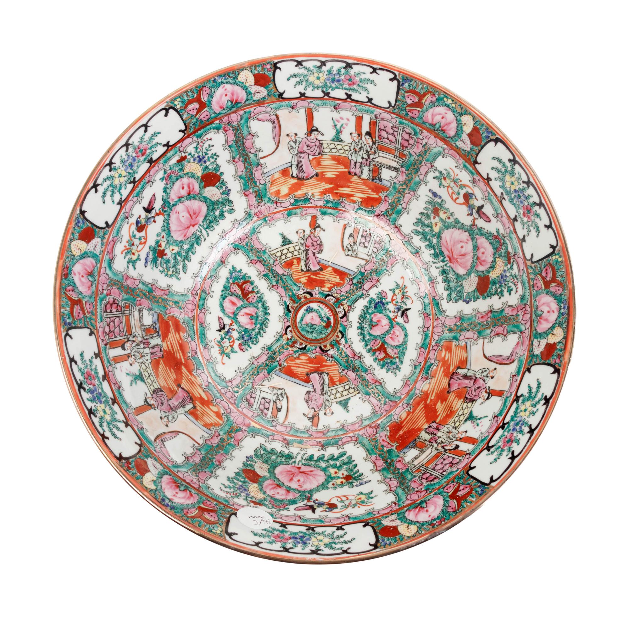 Five Chinese Export Rose Medallion Porcelain Articles