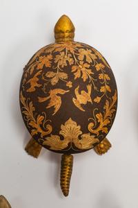 Eighteen Gilt Bronze Turtle Bell Pulls