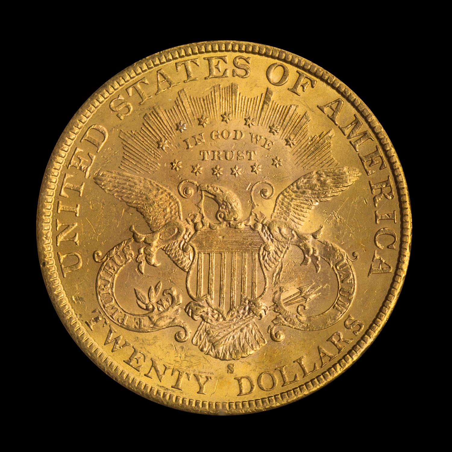A United States 1898-S Liberty Head $20 Gold Coin