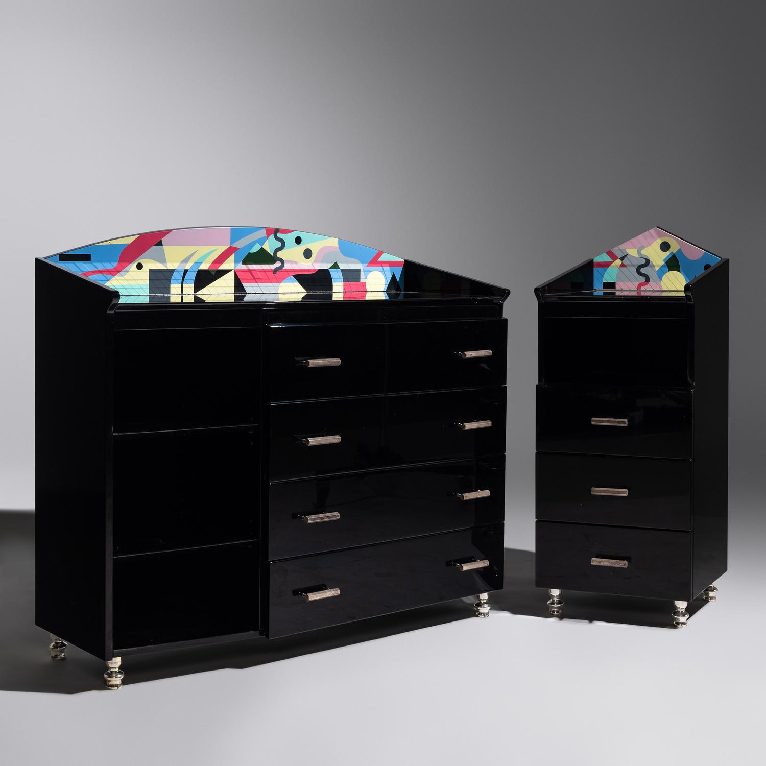 Postmodern chest of drawers Nuova Alchimia for Zabro
