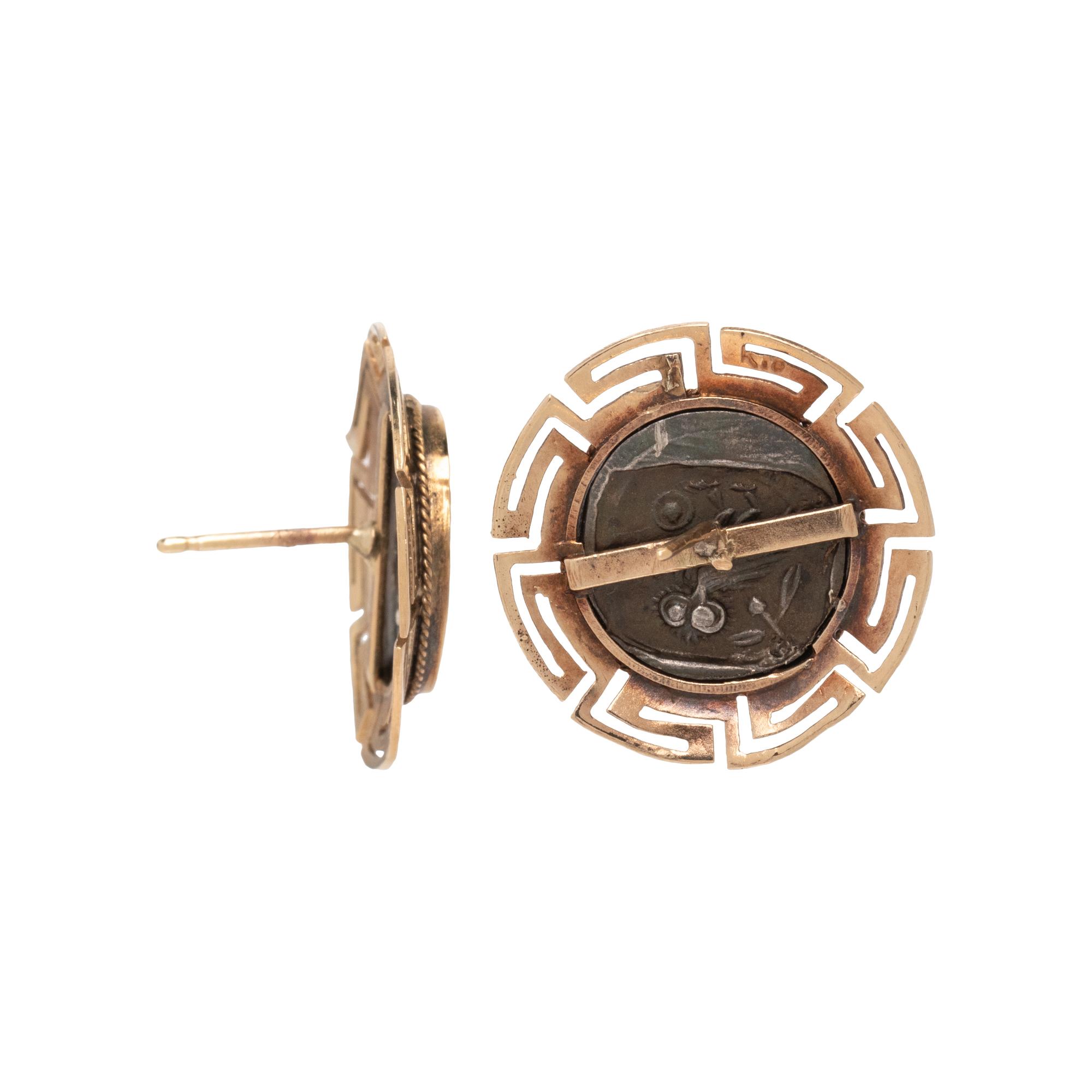 COIN STUD EARRINGS