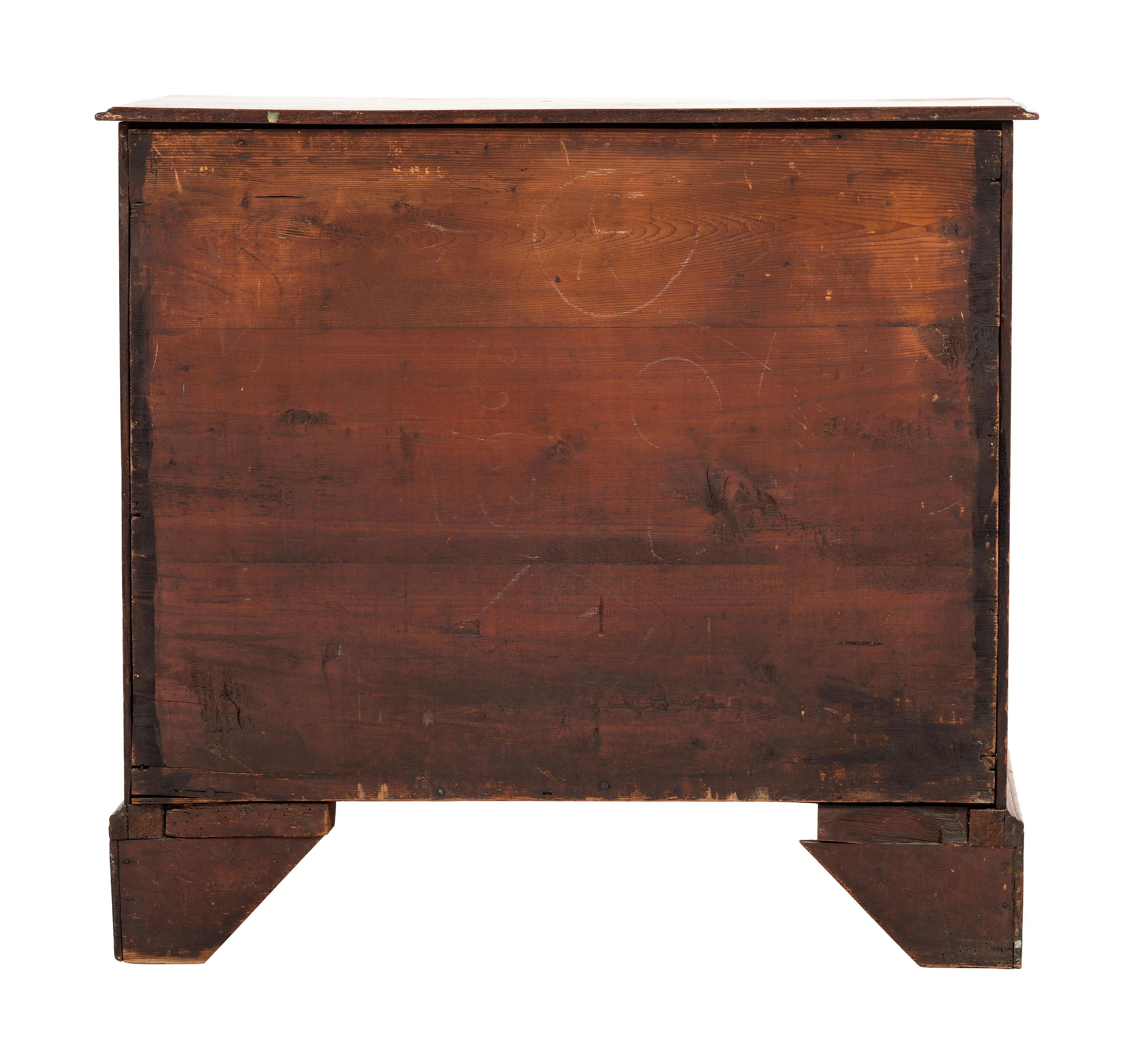 A George III Mahogany Four-Drawer Chest
