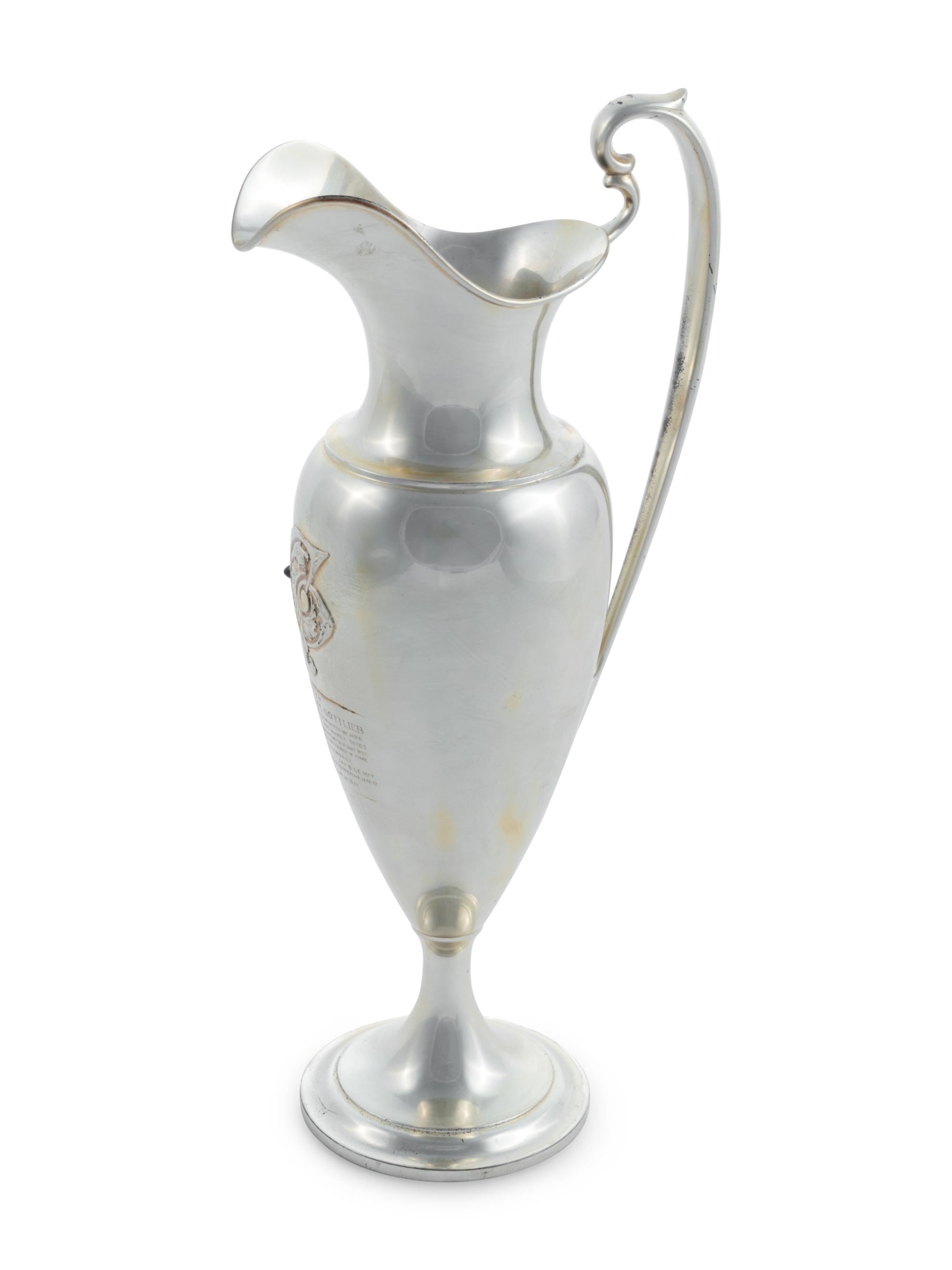 A Large American Silver Presentation Ewer