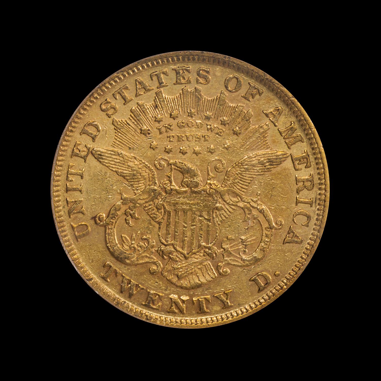 A United States 1870 Liberty Head $20 Gold Coin