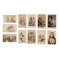 C.W. Carter AND C.R. Savage (English-American, 1832-1918 / English, 1832-1909) — Portraits of Ute, Paiute, Cheyenne, and Shoshone