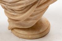 A Pair of Italian Marble and Onyx Busts