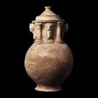 A Syrian Terracotta Cinerarium