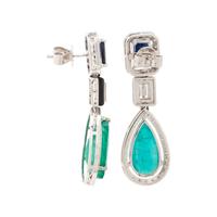 DIAMOND AND MULTIGEM EARRINGS