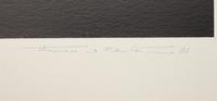 A pair of prints ( Blue Landscape; Earthline Red ), 1979-1981