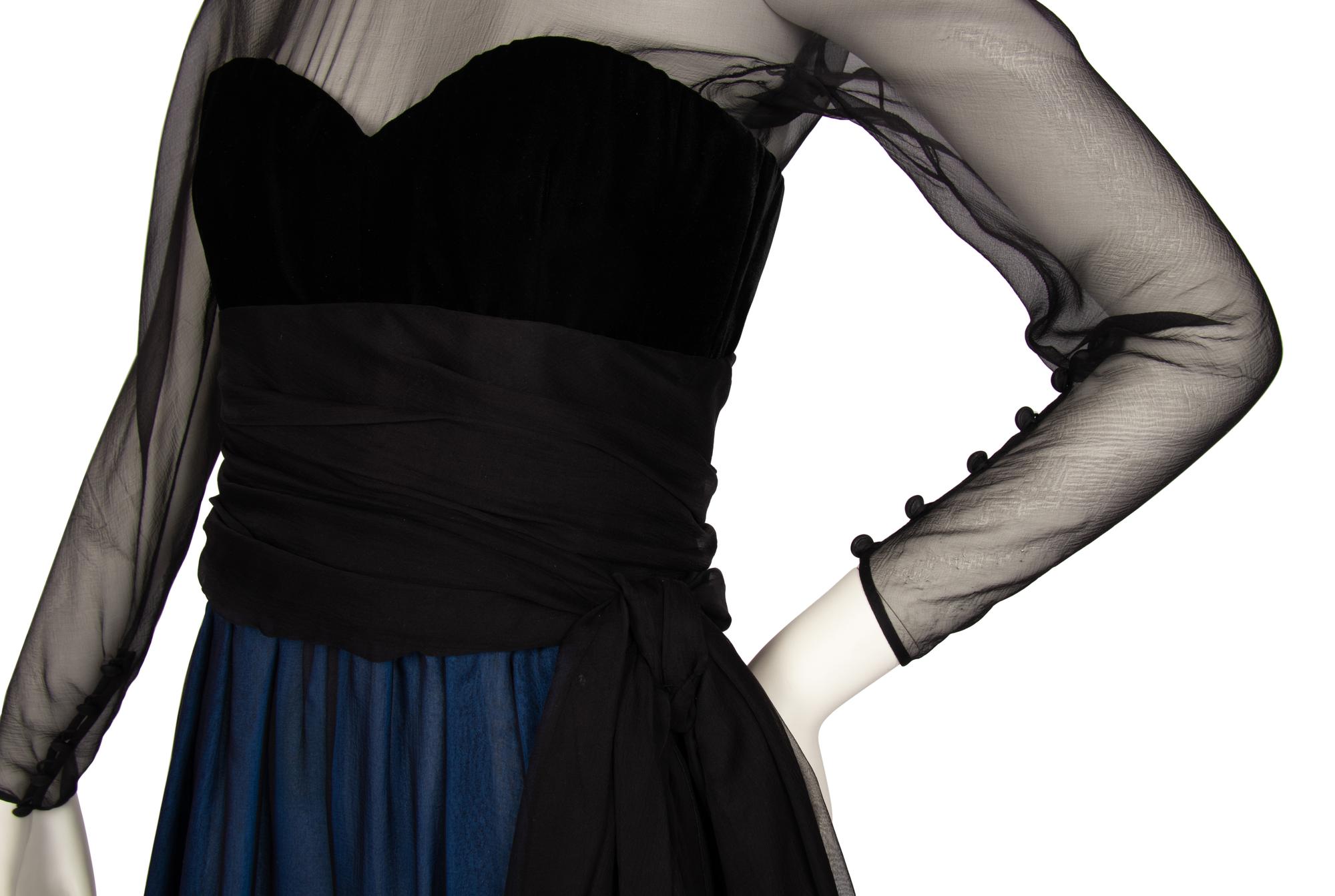 Christian Dior Haute Couture Chiffon Jumpsuit, Autumn/Winter 1988-89
