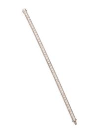 ART DECO, PLATINUM AND DIAMOND LINE BRACELET