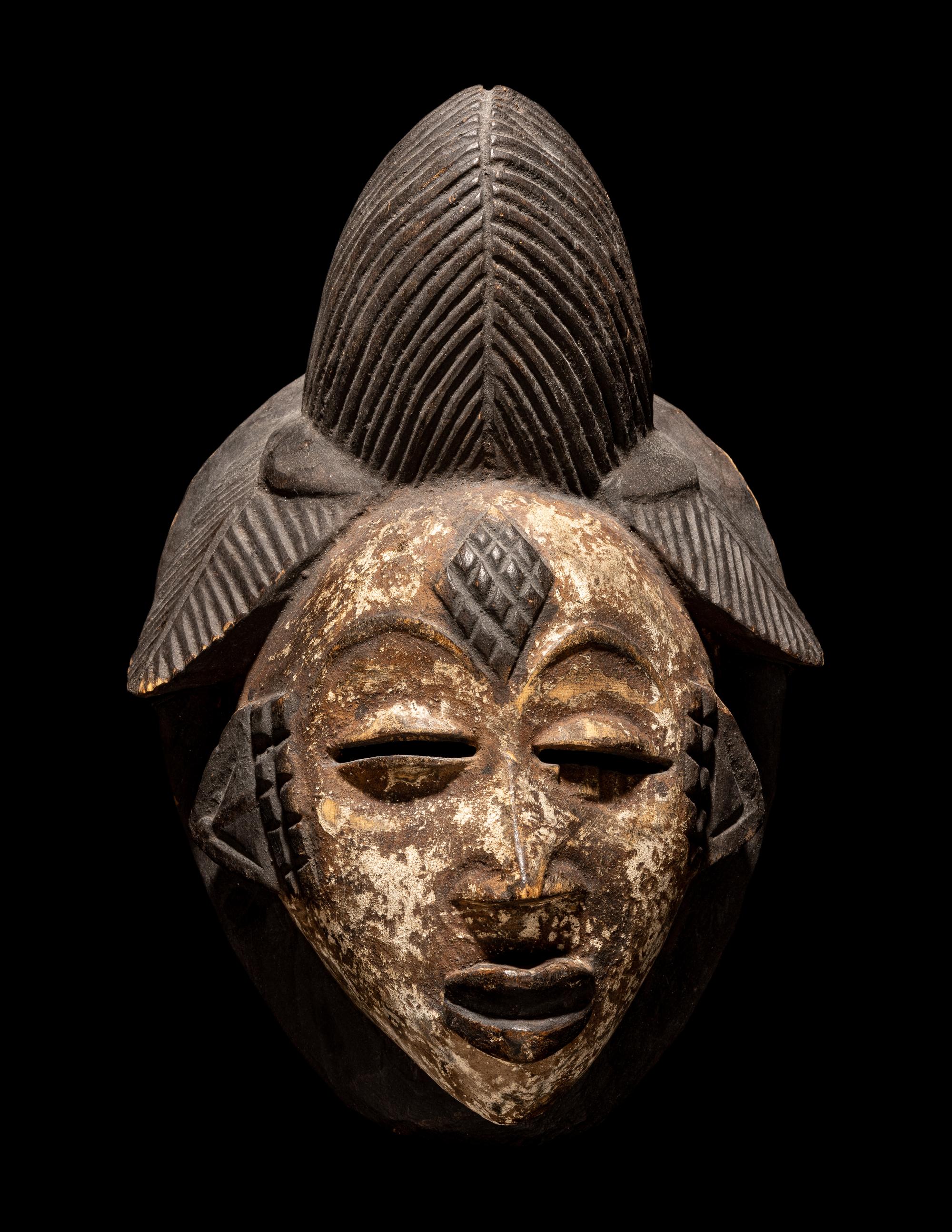 Two Punu Wood Masks