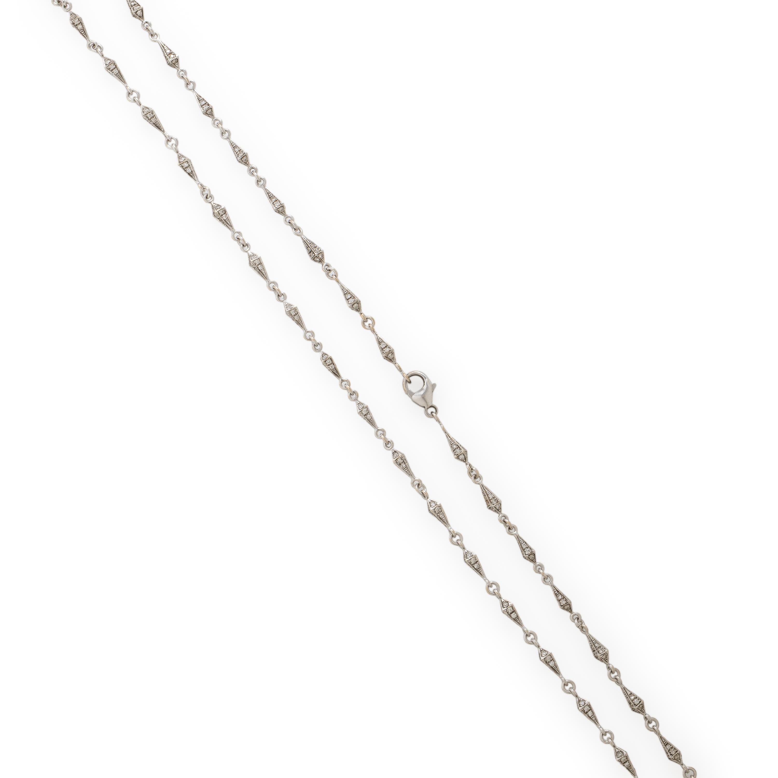 Karma El Khalil, White Gold and Diamond Necklace