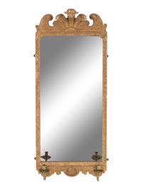 A George II Style Giltwood Girandole Mirror