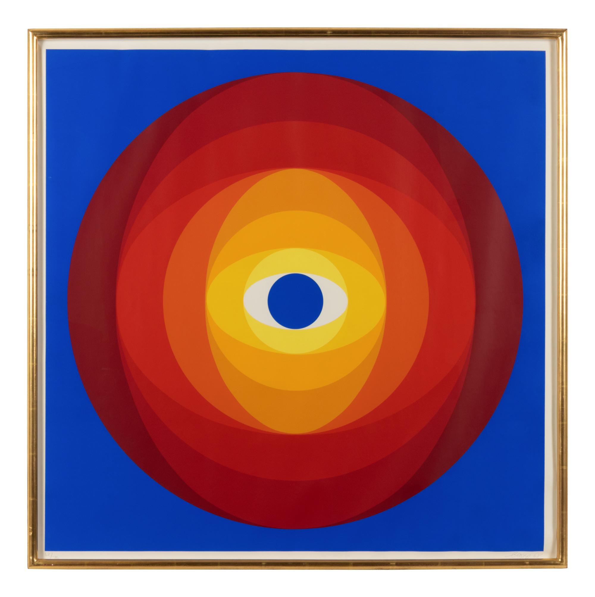 Disc with Blue Center