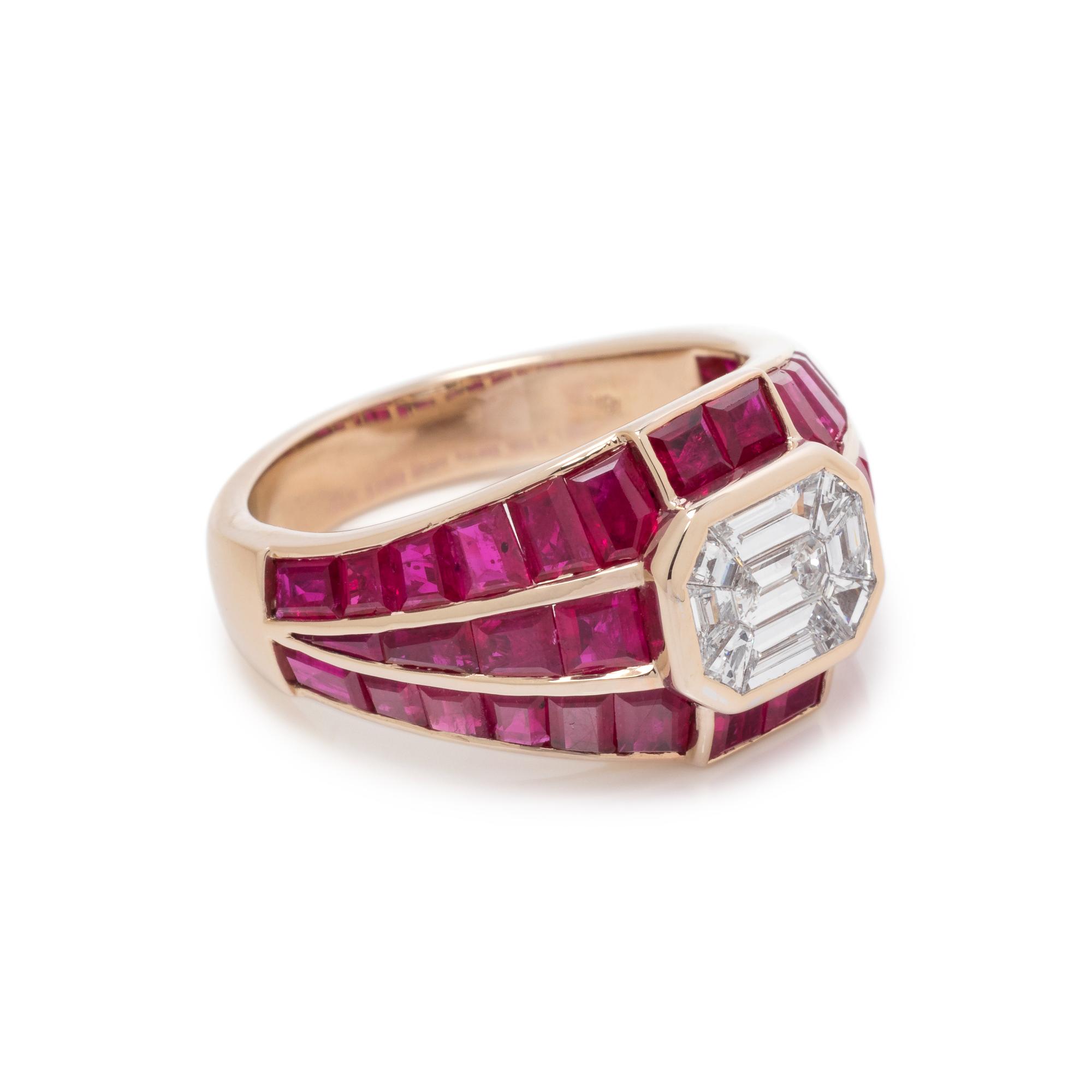 DIAMOND AND RUBY RING
