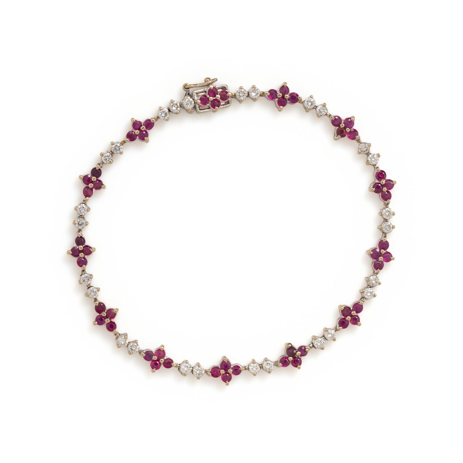 RUBY AND DIAMOND BRACELET