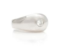 A White Gold and Diamond Ring, 3.10 dwts.