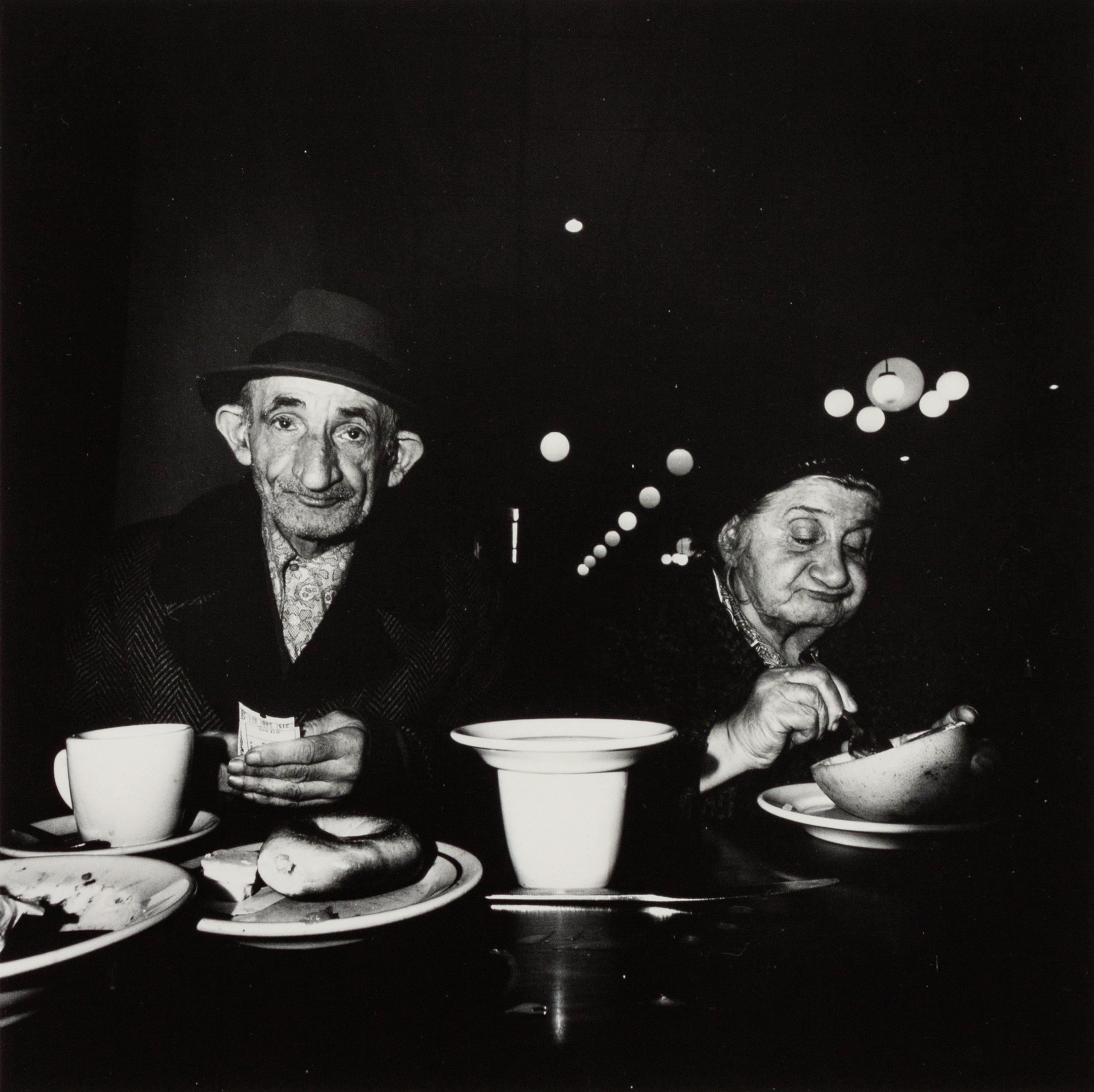 A group of four photographs ( Sicily , 1961; The Cafeteria , 1973; The Trip West, Camp Ground , 1966; Women Playing Bocce, Brighton , 1960)
