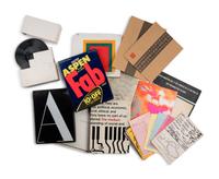 [ASPEN MAGAZINE]. JOHNSON, Phyllis, editor. Aspen the Magazine in a Box . COMPLETE RUN: Numbers 1, 2, 3, 4, 5&6, 6A, 7, 8, 9, and 10. New York: Roaring Ford Press & Aspen Communications Inc., 1965-1971.