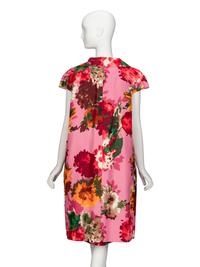 Oscar de la Renta, Floral Silk Faille Dress Enesmble