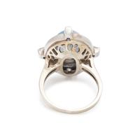 STAR SAPPHIRE AND DIAMOND RING