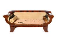 A Biedermeier Mahogany and Fruitwood Inlaid Canapé
