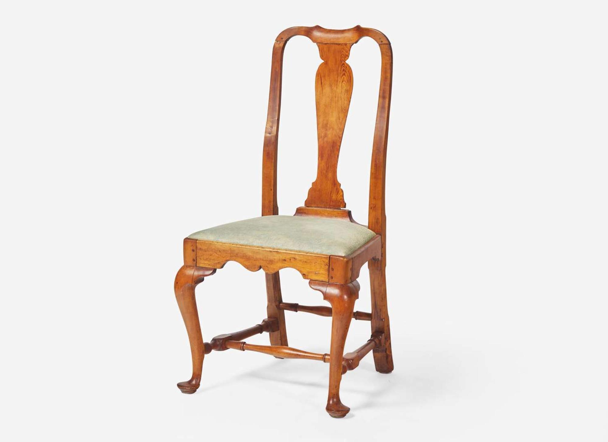 A Queen Anne carved maple side chair, probably Boston, MA, circa 1730-1750