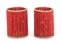 SABBADINI, CORAL AND BICOLOR GOLD BRACELET SET