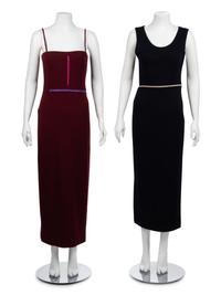 Two Geoffrey Beene Zipper Dresses, Spring 1999