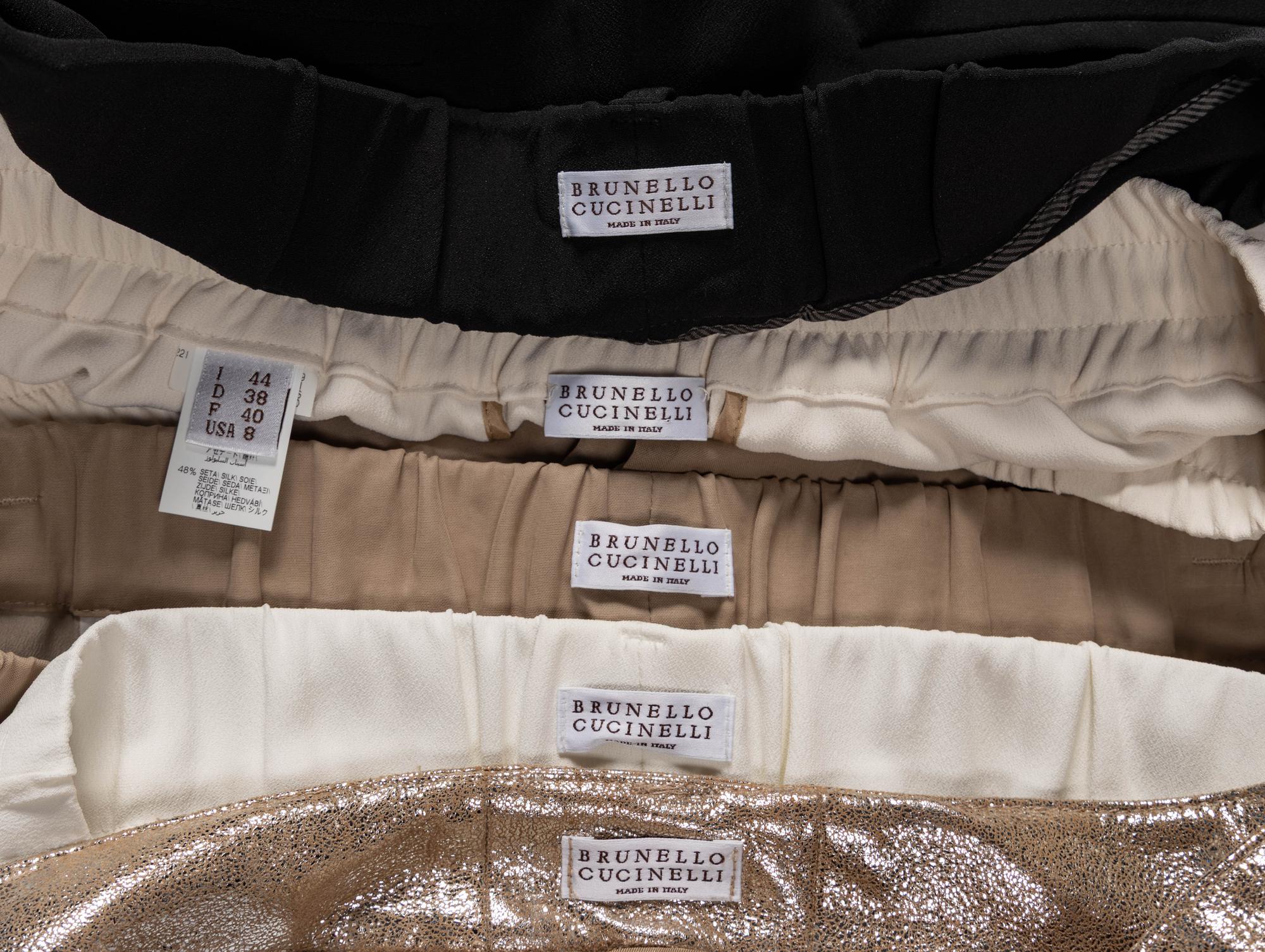 Brunello Cucinelli, Five Pairs of Pants